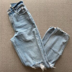 Abercrombie & Fitch The '90s Straight Ultra High Rise Curve Love